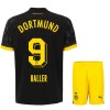 Conjunto (Camiseta+Pantalón Corto) Borussia Dortmund Haller 9 Segunda Equipación 23-24 - Niño